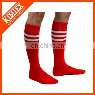 Football custom over knee ankle stripped sport socks