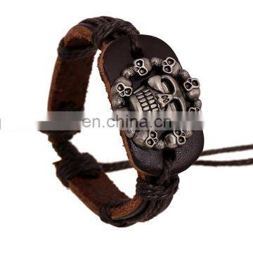 Couple Bracelet Unisex Leather Bracelet Black Leather photo-5