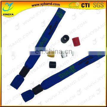 promotional custom polyester event woven wristband