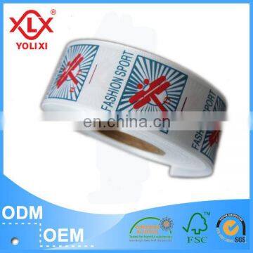 Double side garment label printing roll