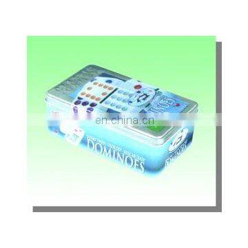 metal tinplate toy dominoes packing tin box