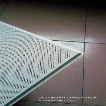 lay-in aluminum ceilings perforated  for meeting room metro station