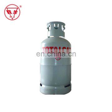 Portable 15kg empty lpg gas cylinder for Total