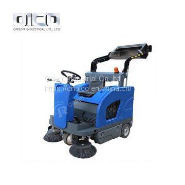 OR-C200D  street floor sweeping machine /ride on compact sweeper /driveway vacuum sweeper