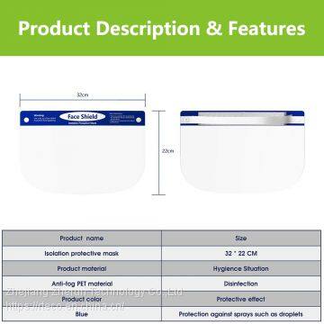 Face Shield,All-Round Protection Cap With Clear Wide Visor Spitting Anti-Fog Lens, Lightweight Transparent Shield With Elastic Band for Men Women photo-5