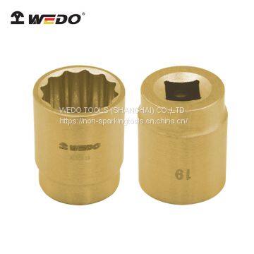 WEDO Non Sparking Aluminum Bronze 3/8 Drive Socket