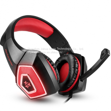 V1 USB PC Stereo Led Gamer Headphones Gaming Headset With Microphone photo-2