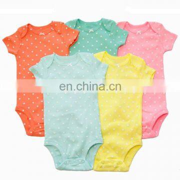 New Style Multi Colors Organic Cotton Baby Rompers Wholesale Baby Clothes photo-5