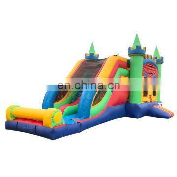 Strong Thick Outdoor Medieval Bounce House Commercial Inflatable Bouncey Castle With Dry Slide