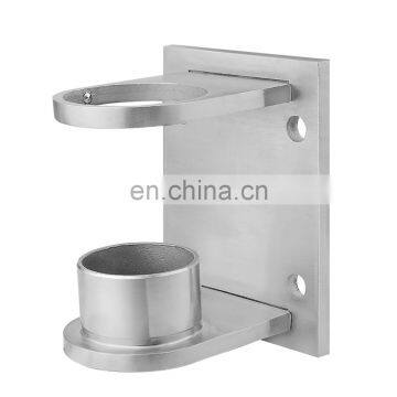 Round Tube zinc alloy handrail bracket stainless steel for stair railing