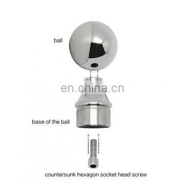 Hot Sale 316 Casting Polished Baluster Hollow Sphere Decoration Ball Joint Steel Handrail Standchion photo-7