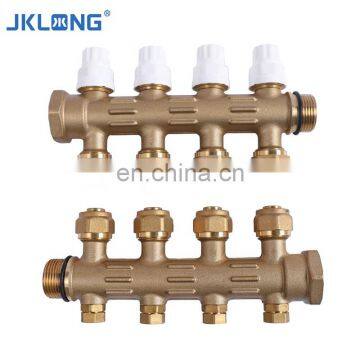 CW167n Heating System Manifold  Brass Forging Water Valve Heater Manifold HVAC System