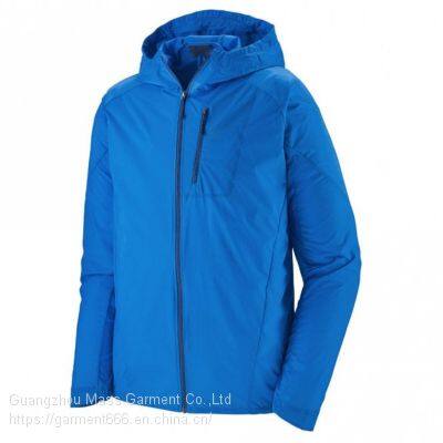 2021 New Hot Sale High Quality 100% Polyester Fiber Reflective Zipper 100% Polyester Zippered Chest Pocket Breathable Ultra Light Air Jacket photo-3