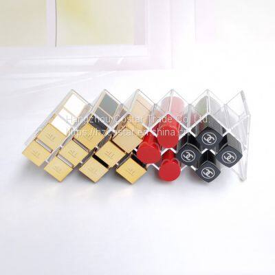 Fish Shape Clear Lipstick Organizer Tower, Lip Gloss Storage Holder Stand for 16 Lip Sticks, Perfect for Makeup Cosmetic Vanity and Dresser Display photo-4