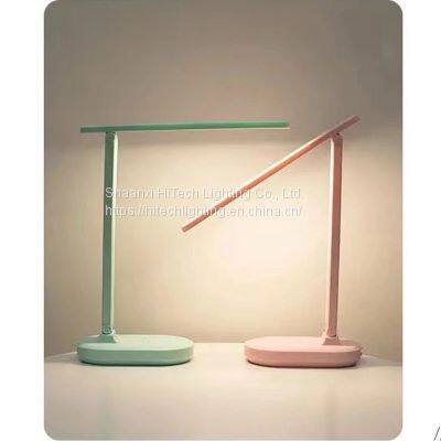 LED Desk Lamp Foldable 3-color Stepless Dimmable Touch Desk Lamp DC5V Office Learning USB Charging Bedside Reading Night Light photo-5