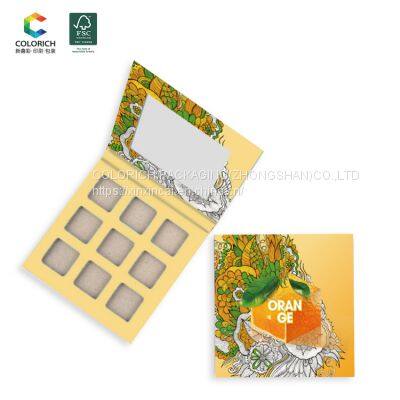 Wholesale makeup eyeshadow empty eyeshadow palette packaging with mirror James Charles eyeshadow palette