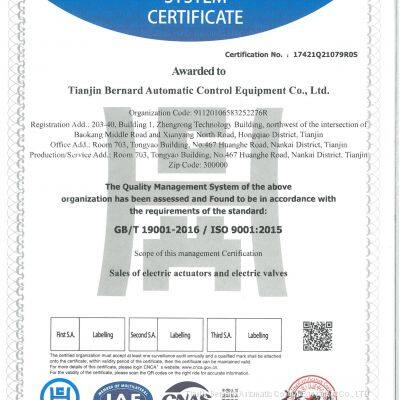 QUALITY MANAGEMENT SYSTEM CERTIFICATE