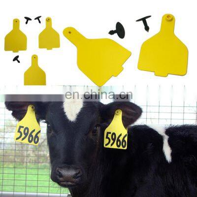 Rfid animal plastic hang ear tag for cattle temperature icar pigs rabbit sheep