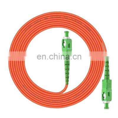 shenzhen optical cable sm mm om3 om5 simplex connector sc/sc 3m pigtail green to blue lc sc st armored optic fiber patch cord