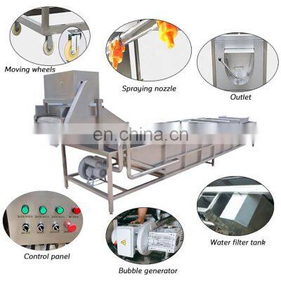 Professional automatic okra bubble washing machine fruit mango cleaning  vegetable washing and meat thawing machine