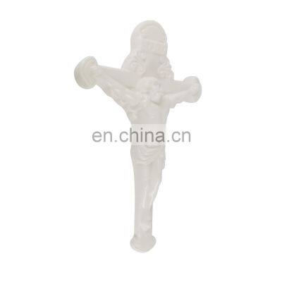 white religious christmas art and porcelain ceramic jesus sculpture cross figurines statue craft gift supplies for home decor