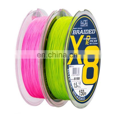 Eight PE  vigorously road sub - special fishing  wear-resisting anti-bite tension large main line