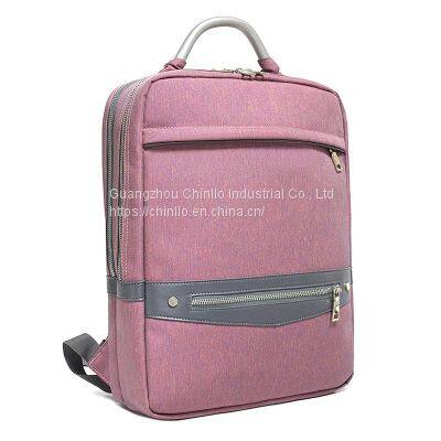 New Fashion Leisure Business Pink Backpack Lightweight Simple Style Travel Backpack Large Capacity Laptop Bag CLG18-201 photo-2