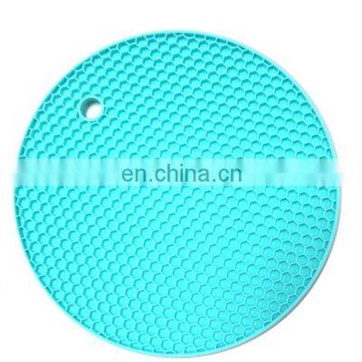 Tableware Round Mat Silicone Pot Holder, Non-Stick Heat Resistant Mat