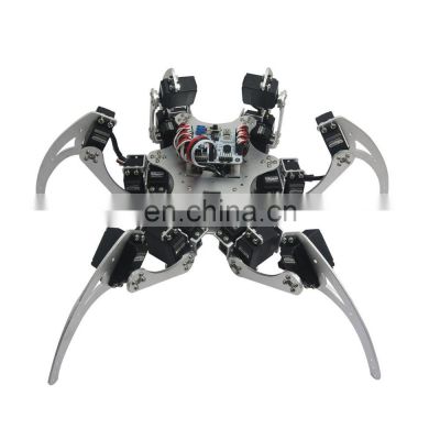 18DOF Aluminium Hexapod Spider Six Legs Robot Kit & MG996R Servos & Controller Full Set -Silver