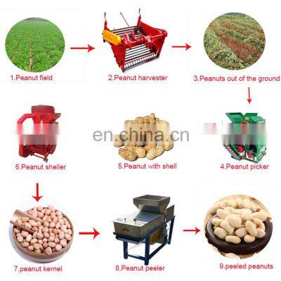 Industrial nut peanut earthnut sheller frying product line