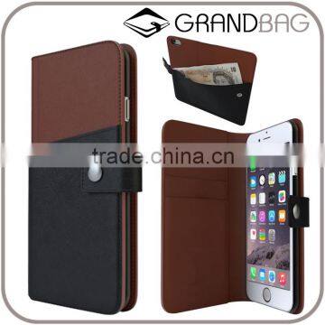 multifunction genuine leather phone case strong practicability card holder with phone case phone cover for iphone 6 gift promot