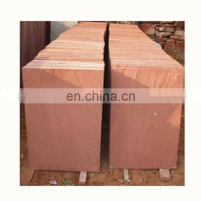 Red sandstone driveway paving slabs