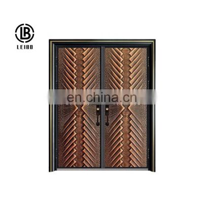 Unique home designs hot sale decorative cast aluminum security door made in China