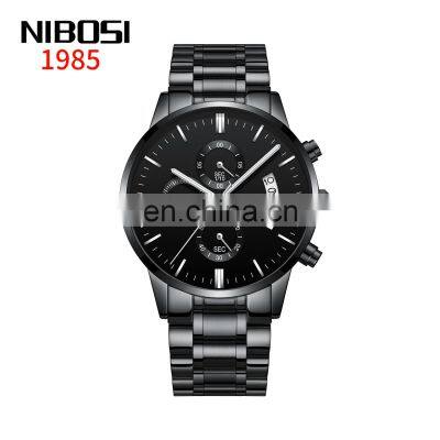 NIBOSI 2309 Mens Quartz Watch Bands Casual Tourbillon Automatic Mechanical Watch Luxury Business Stainless Steel Wristwatch photo-4