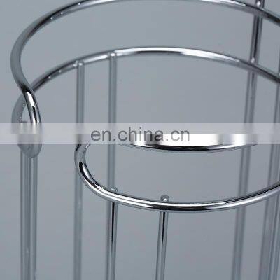 Free Standing Toilet Paper Holder Spare Roll Bathroom Storage Toilet Paper Stand Steel Chrome photo-4