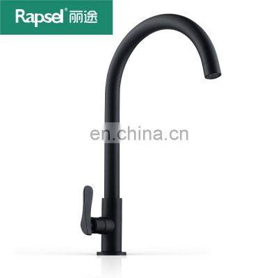 Sink kitchen faucet single cold stainless steel tap gun metal kitchen sink faucet with pull out sprayer