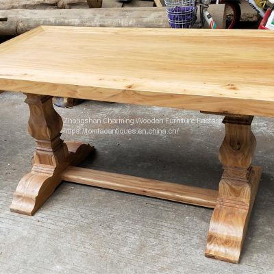 solid elmwood dining table