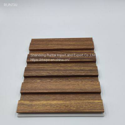 wood color and marble color wpc wall panel cladding wpc fluted wall panel 150-9mm