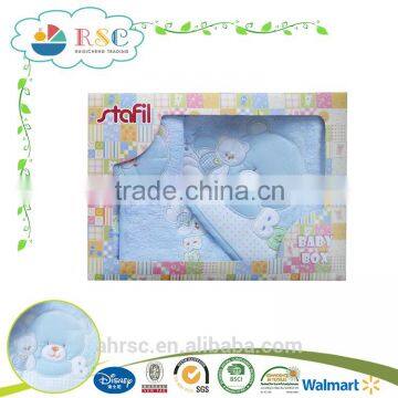 New bron baby gift cotton softtextile bench bath towel set