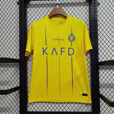 Riyadh Yellow No. 7 Cristiano Ronaldo Jersey 2324 Season Home Fan Edition 10 Mane Player Edition Football Jersey Customization photo-2