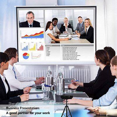 WOWOTO H10S Mini 3D Movie DLP Projector Full HD Home Theater Cinema 1080p Smart Android 4K Portable Projector photo-2