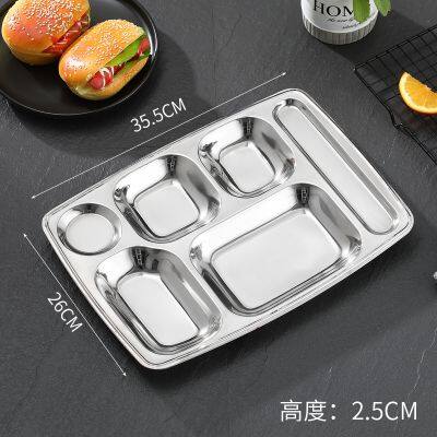 Stainless steel dining plate