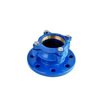 DI Ductile Iron Joint Pipe Fittings Restraint Grip Flange Adaptor Coupling for HDPE Pipe