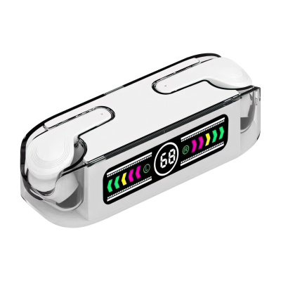 Transparent Gaming Stereo Tws With Led Display In-Ear True Wireless Earbuds photo-5