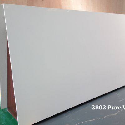 Pure white quartz big slab artificial polished quartz slab wholesale