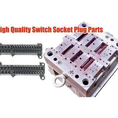 Multi Cavity Custom plastic injection mold for Switch socket plug