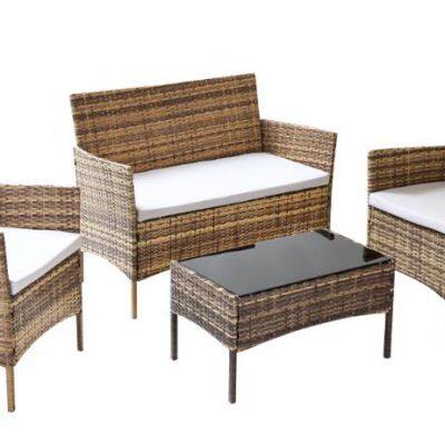 Factory Directly Supply Modern Rattan Garden Sofa Set Outdoor Furniture for Courtyard Park Farmhouse Use