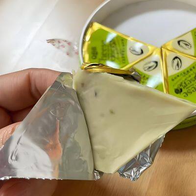 Блочное сыр/Маленький квадратный сыр. Машина для упаковки в алюминиевую фольгу Tokkepack