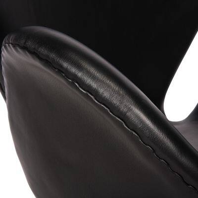 Replica Swan Chair – Single Seater – Black photo-5
