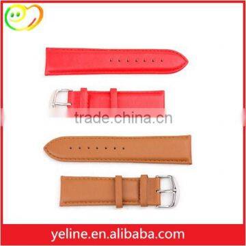 High class luxury narrow leather watchband with metal buckle for apple watch